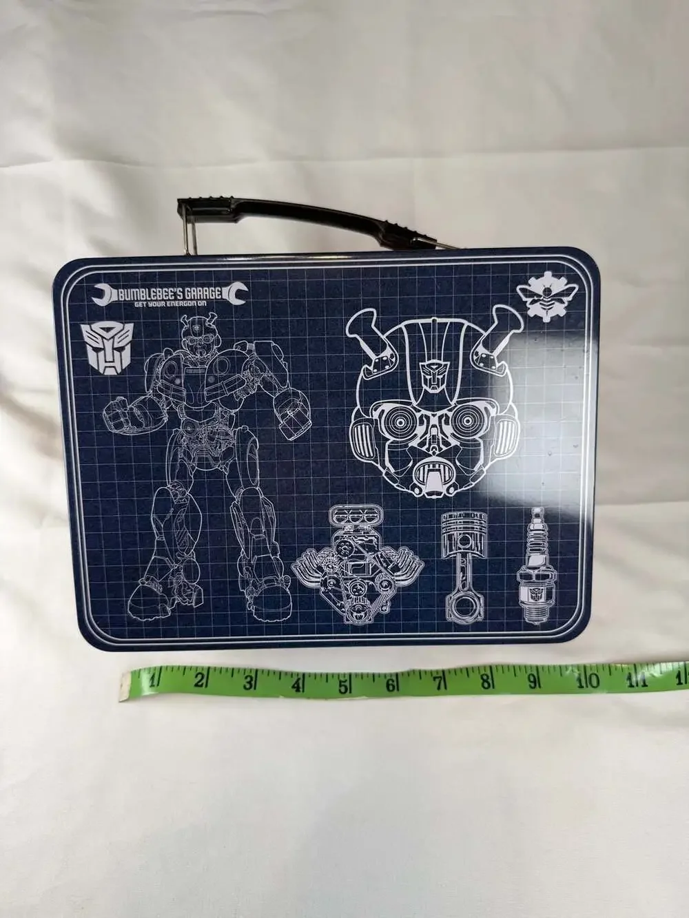 Vandor Transformers Bumblebee Garage Large Tin Tote Lunch Box